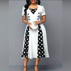 Women's Elegant Polka Dress